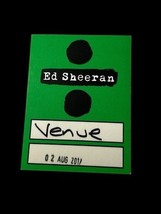 Ed Sheeran Tour Concert Backstage Pass Peel Off and Stick Sticker Aug. 2... - $23.75