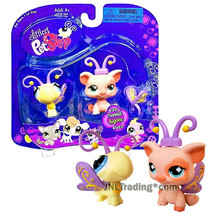 Year 2007 Littlest Pet Shop LPS Pairs Funniest Series Butterfly #621 &amp; Pig #622 - £23.97 GBP