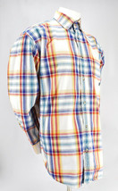 Wrangler Twenty X Mens White Multicolor Plaid Long Sleeve Shirt XL - £20.16 GBP