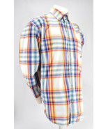 Wrangler Twenty X Mens White Multicolor Plaid Long Sleeve Shirt XL - £20.29 GBP