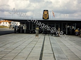 1955 Modern Commuter Train Station Copenhagen Red-Border Kodachrome Slide - £3.88 GBP