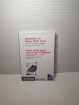 Epson DURABrite Ink Photo Paper 4x6 Glossy Photo Paper 20 Sheets 1291347... - $5.92