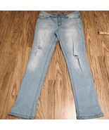 ymi jeans size 18.5 distressed light wash wanna a better fit Stretch Jun... - $9.49