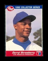 Vintage 1992 Post Cereal Baseball Trading Card #10 Darryl Strawberry Dodgers - £7.55 GBP