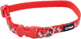 Red Reflective Lil Pals Dog Collar with Bones - £6.28 GBP
