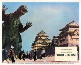 Godzilla vs The Thing 8x10 inch photo pedestrians flee Godzilla on street - $10.99