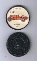 Jello Hostess Cars Coin 1960s Premium - Bugatti 1926 #92 - £1.70 GBP