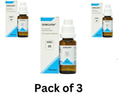 Pack of 3 ADEL 25 Somcupin Drop 20ml FREE SHIPPING - $45.99