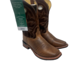 Smoky Mountain Men&#39;s Flint Cowboy Western Boots 4210 Brown Leather Size 12D - £96.54 GBP