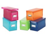 Whitmor 6754-373-5 Plastic CD Boxes Set of 5 Assorted Colors - $44.99