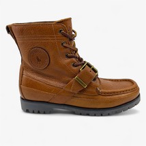 Polo Ralph Lauren Ranger BO CSL Brown Mens Boot Tumbled Leather Combat - £90.13 GBP