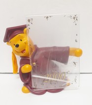 Walt Disney Winnie The Pooh Graduation  Figurine 6.5&quot; Picture Frame 4&quot;x6... - £19.77 GBP
