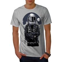 Wellcoda Space Biker Night Fashion Mens T-shirt,  Graphic Design Printed Tee - £16.19 GBP+