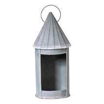 Rustic Candle Lantern in Weathered Tin image 3