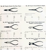 1922 N.T. Bushnell Tissots Plyers Tools Advertisement Catalogue Hardware... - $42.03 CAD