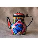 Pakistani Truck Art Style Decor. Decorative Teapot Handpainted Ethnic St... - £28.04 GBP