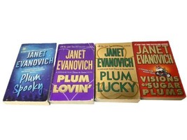 Janet Evanovich 4 Book Lot Plum Series Books Plum Spooky, Lucky, Lovin Paperback - £6.31 GBP