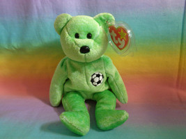 Vintage 1999 TY Beanie Babies Kicks the Soccer Bear Retired W/ Tags &amp; Pr... - $4.30