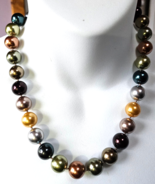 KJL Kenneth J Lane Multi-color Knotted Faux Pearl Necklace 23&quot; - $64.35