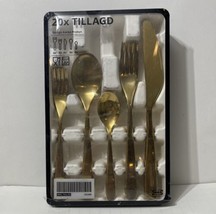 IKEA 20 x Tillagd Cutlery Set - GOLD - £39.53 GBP