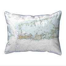 Betsy Drake Sugarloaf Key to Key West, FL Nautical Map Small Corded Indoor - £38.91 GBP