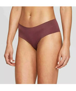 Auden Women&#39;s Size L (12-14) Invisible Edge Cheeky Panties Burgundy Mist... - $4.94