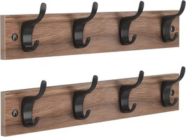 Amada Homefurnishing Coat Rack Wall Mount 2 Packs, Entryway Coat Hat Hanger With - £31.60 GBP