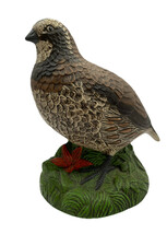 Vintage Artisan Made Hand Painted Ceramic Quail Bird Figurine - $16.14