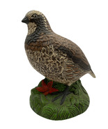 Vintage Artisan Made Hand Painted Ceramic Quail Bird Figurine - $22.14 CAD