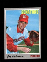 1970 Topps #127 Joe Coleman Vgex Senators *X75369 - £0.78 GBP