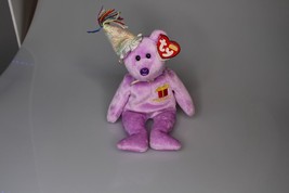 TY February 2 Birthday Bear Beanie Babies Retired 04/28/03 - £3.86 GBP