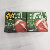 Football Party Napkins Touchdown 100 Piece Paper Party - $9.90