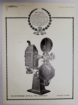 1919 Print Ad Motio-Graph Silent Movie Projector Enterprise Optical Chicago,IL - £13.66 GBP