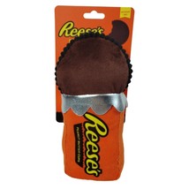 Reese&#39;s Peanut Butter Chocolate Cup Plush Dog Toy Squeaky Crinkle New - £9.00 GBP