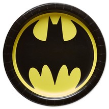 Batman Classic Logo Design Lunch Dinner Plates Birthday Party Supplies New - $4.15