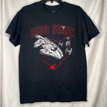 Ohio State Buckeyes Millennium Falcon Star Wars Black T-Shirt Men&#39;s Adult Medium - £19.54 GBP