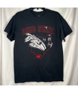 Ohio State Buckeyes Millennium Falcon Star Wars Black T-Shirt Men&#39;s Adul... - £19.54 GBP