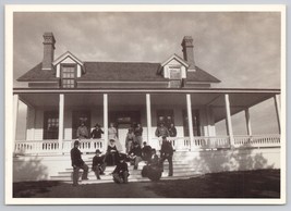 Frontier Army Of Dakota Custer House Dedication Fort Abraham Lincoln Postcard - £10.80 GBP