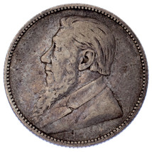1894 Afrique Du Sud Pièce de Monnaie Shilling (VF) Très Fin Km #5 - $77.95