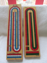 Two cribbage boards Hoyle #5022 and Bicycle (Taiwan), no boxes - $285.59 MXN