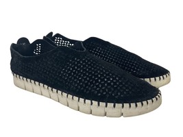 Jeffrey Campbell Tiles Perforated Slip-On Sneaker-Style Shoes Womens Suede - £24.62 GBP