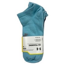 Under Armour Women&#39;s UA Training No Show Socks, Medium, Blue Teal, 6 Pairs - £15.86 GBP