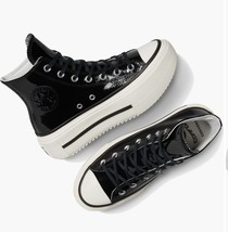 Converse Chuck Taylor Lift Double Stack Patent Leather Platform Black 8.5W/6.5M image 8