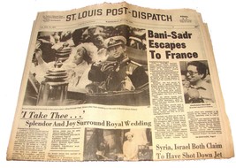 1981 July 29 St. Louis Post Dispatch Newspaper ROYAL WEDDING Princess Di... - $15.99