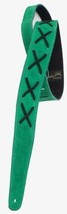Henry Heller 2&quot; Suede Guitar Strap, Green X - £44.79 GBP