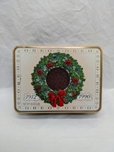 **EMPTY TIN** 1990 Oreo Warmest Holiday Wishes Holiday Tin 8&quot; X 6&quot; X 2 1/2&quot; - $13.86