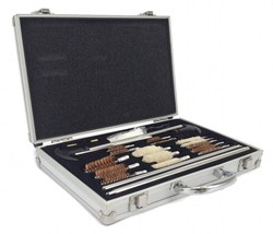 78pc GUN CLEANING KIT Universal PISTOL RIFLE SHOTGUN Deluxe Aluminum Case - $15.99