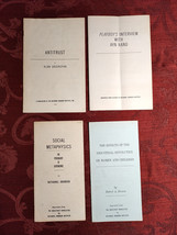 LARGE Lot of RARE Ayn Rand Objectivist Pamphlets Nathaniel Branden Institute - £42.36 GBP