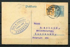 Germany Uprated Postal Stationery Post Card 1921 Used   gps368s - £3.21 GBP