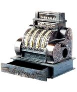 Old Time Cash Register Die Cast Metal Collectible Pencil Sharpener - $8.95